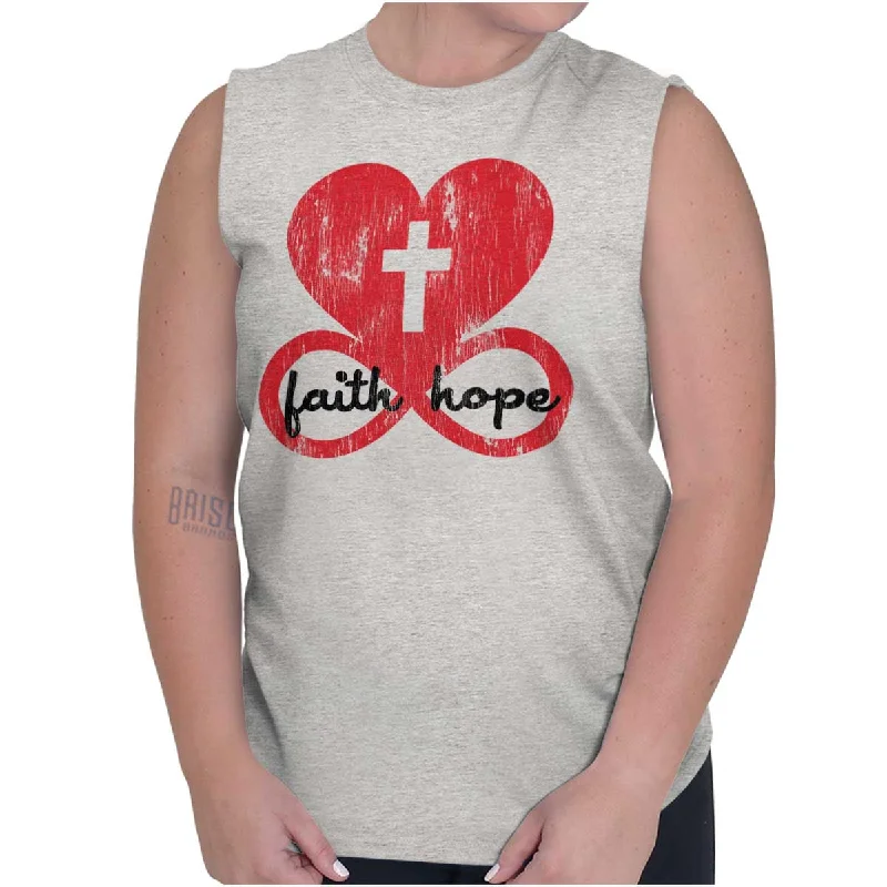 Love Faith Hope Sleeveless T-Shirt