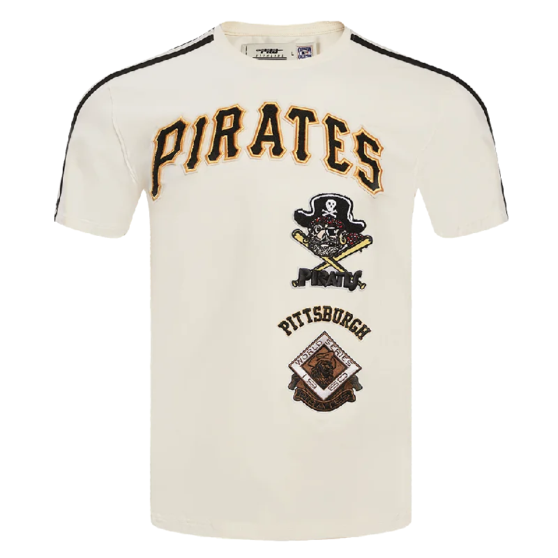 MLB PITTSBURGH PIRATES RETRO CLASSIC MEN'S STRIPED TOP (EGGSHELL/ BLACK)