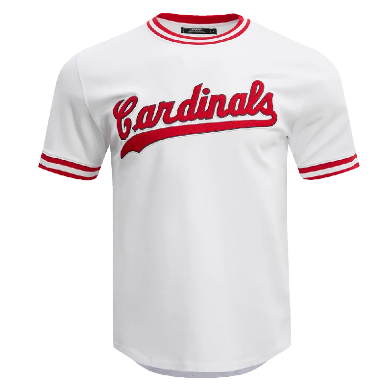 MLB ST. LOUIS CARDINALS CLASSIC CHENILLE MEN'S TOP (WHITE)