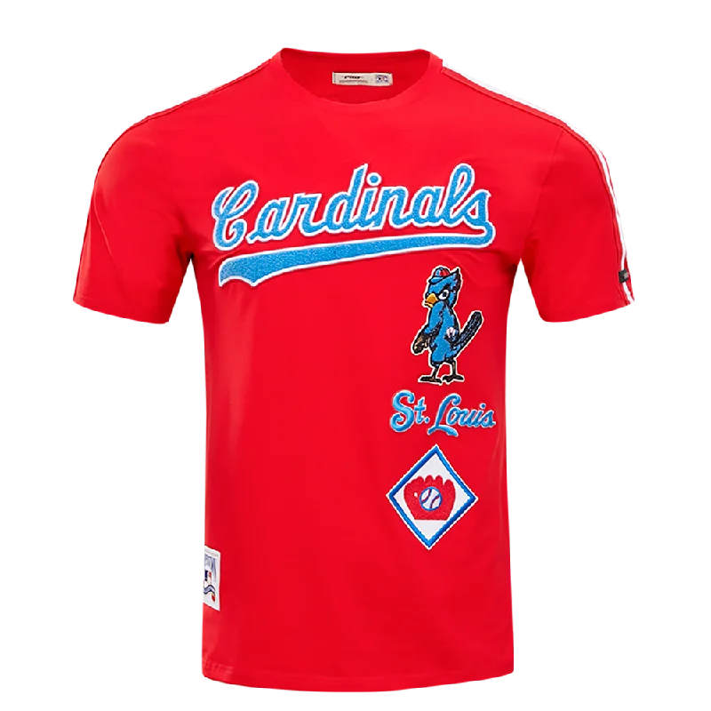 MLB ST. LOUIS CARDINALS RETRO CLASSIC MEN'S STRIPED TOP (RED)