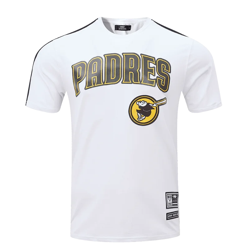 MLB SAN DIEGO PADRES LOGO PRO TEAM MEN'S TAPING TOP (WHITE/BLACK)