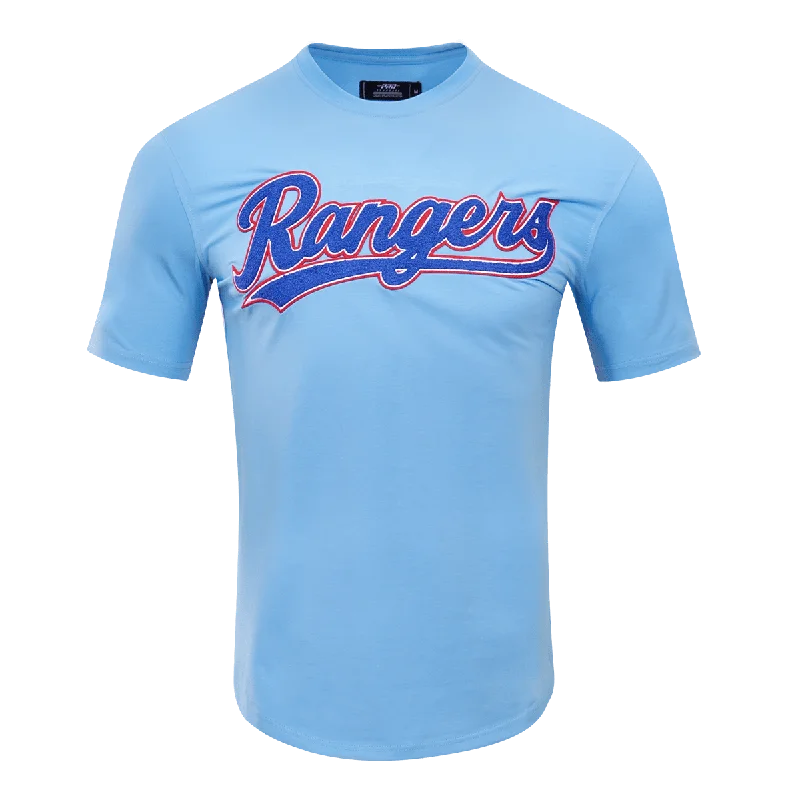 MLB TEXAS RANGERS CLASSIC CHENILLE MEN'S TOP (UNIVERSITY BLUE)