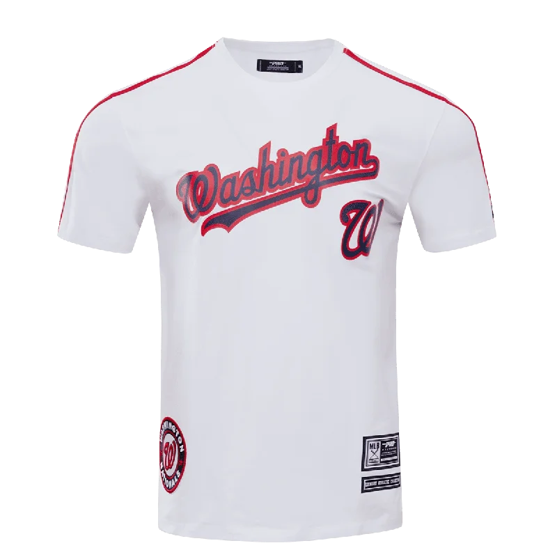 MLB WASHINGTON NATIONALS LOGO PRO TEAM MEN'S TAPING TOP (WHITE/RED)