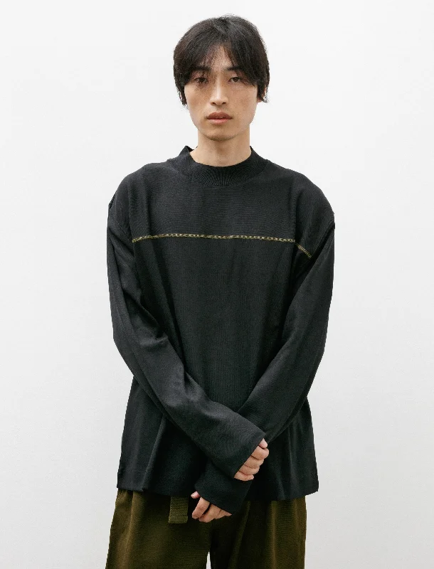 MHL Yoke Seam T-Shirt Heavy Cotton Rib Ink