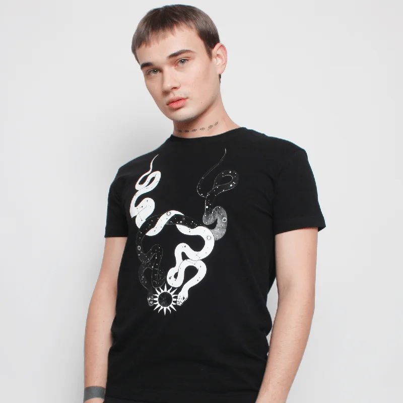 STARGAZER T-SHIRT MENS BLACK