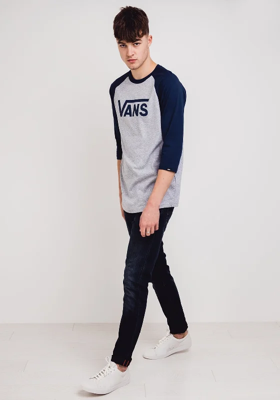 Vans Mens Classic Raglan T-Shirt, Athletic Grey