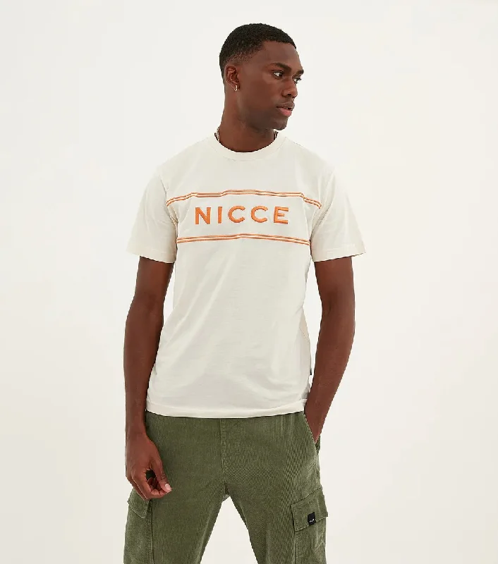 Nicce Ferndale T-Shirt, Quartz White & Ginger