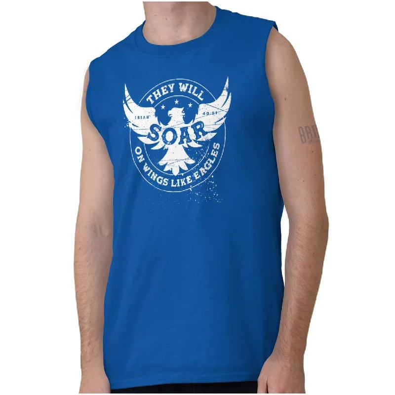 On Eagles Wings Sleeveless T Shirt