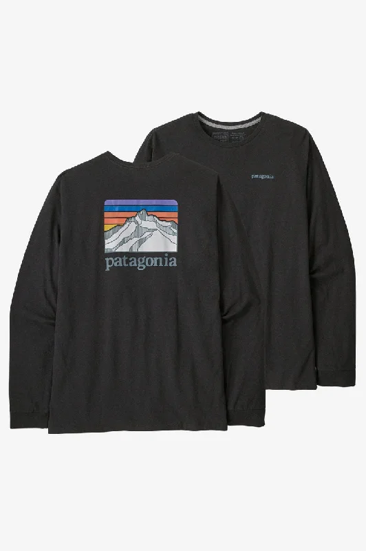 Patagonia L/S Line Logo Responsibili Tee - Ink Black