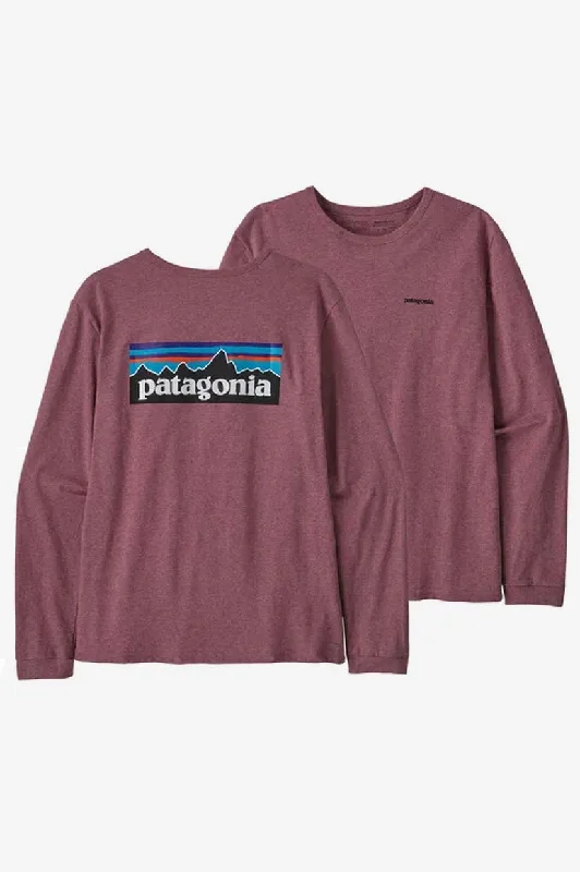 Patagonia L/S P-6 Logo Responsibili Tee - Evening Mauve