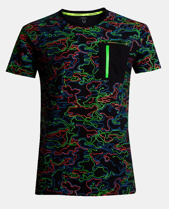 POCKET TEE MICROCAMO NEON