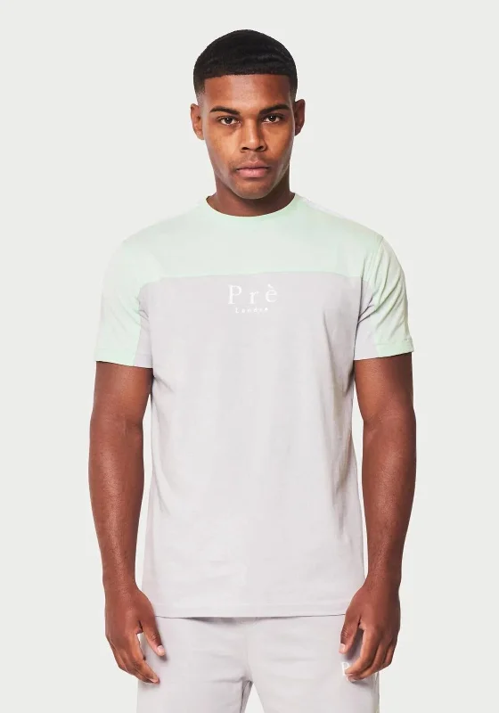 Pre London Milano T-Shirt, Grey & Mint