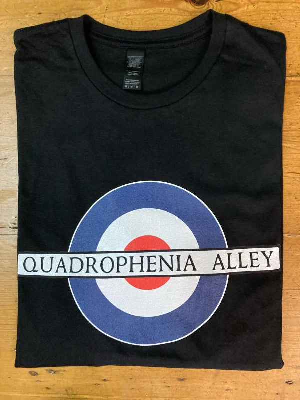 Quadrophenia Alley Men's Exclusive Mod Target Print T-Shirt Black