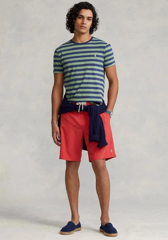 Ralph Lauren Classic Stripped T-Shirt, Navy & Green