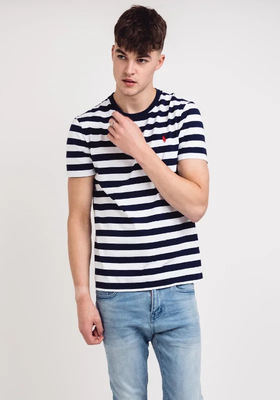 Ralph Lauren Slim Fit Striped T-Shirt, Blue Multi