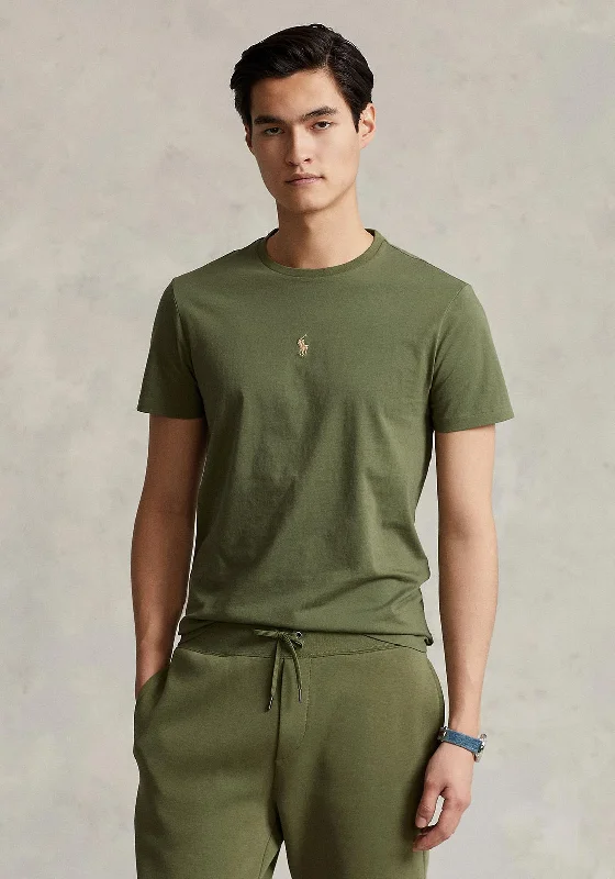 Ralph Lauren Polo Pony Middle Logo T-Shirt, Olive