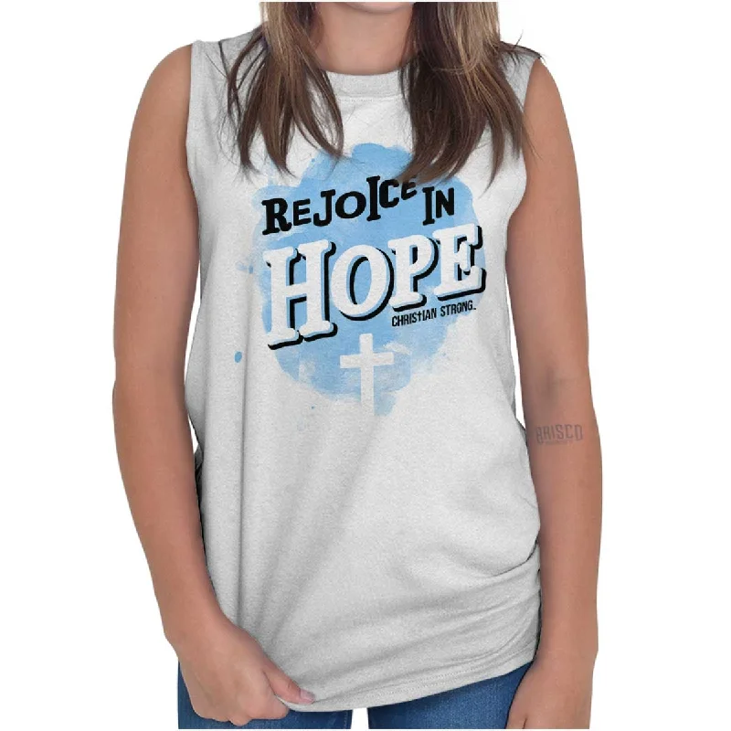 Rejoice in Hope Sleeveless T-Shirt