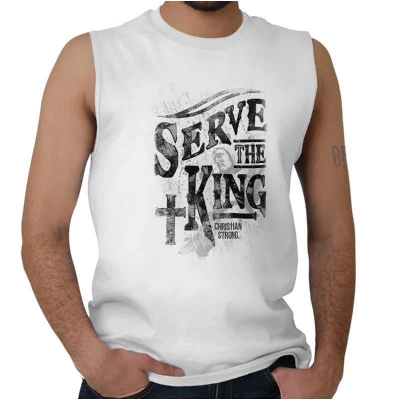 Serve The King Jesus Christ Sleeveless T-Shirt