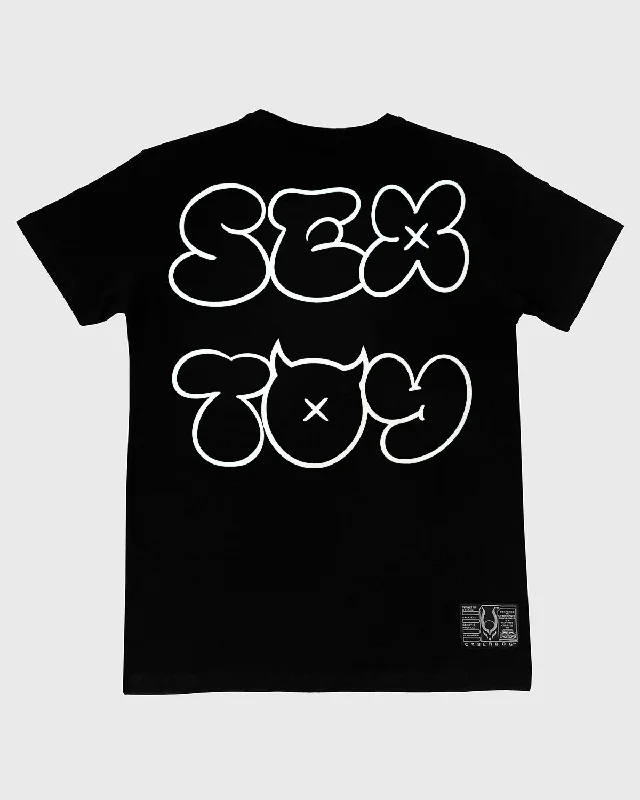 SEX TOY T-SHIRT MENS BLACK / WHITE - FUTURE LOVERS