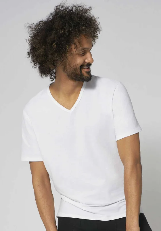 Sloggi Mens Go V Neck T-Shirt, White