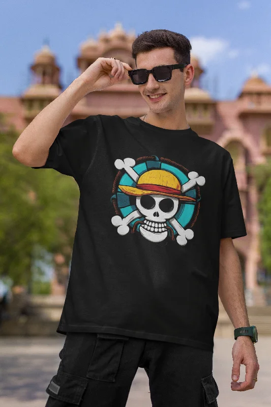 Straw Hat Pirate: Monkey D Luffy- Oversized T-Shirts