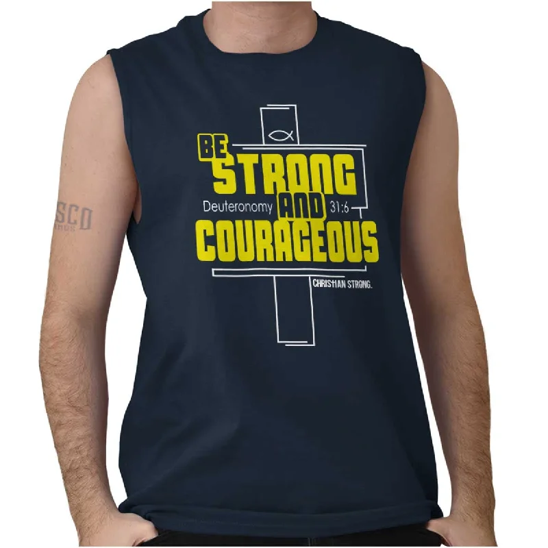 Strong and Courageous Sleeveless T-Shirt