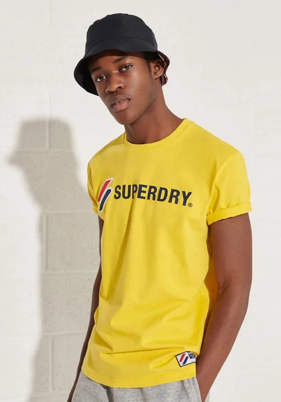 Superdry Sportstyle Applique T-Shirt, Nautical Yellow