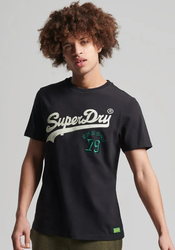 Superdry Vintage Logo Interest T-Shirt, Black