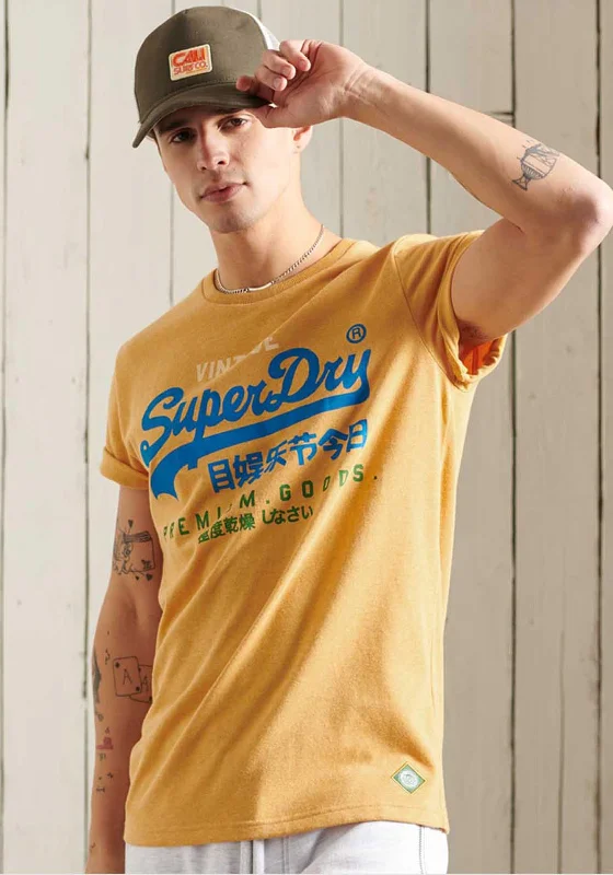 Superdry Vintage Logo Tri T-Shirt, Yellow