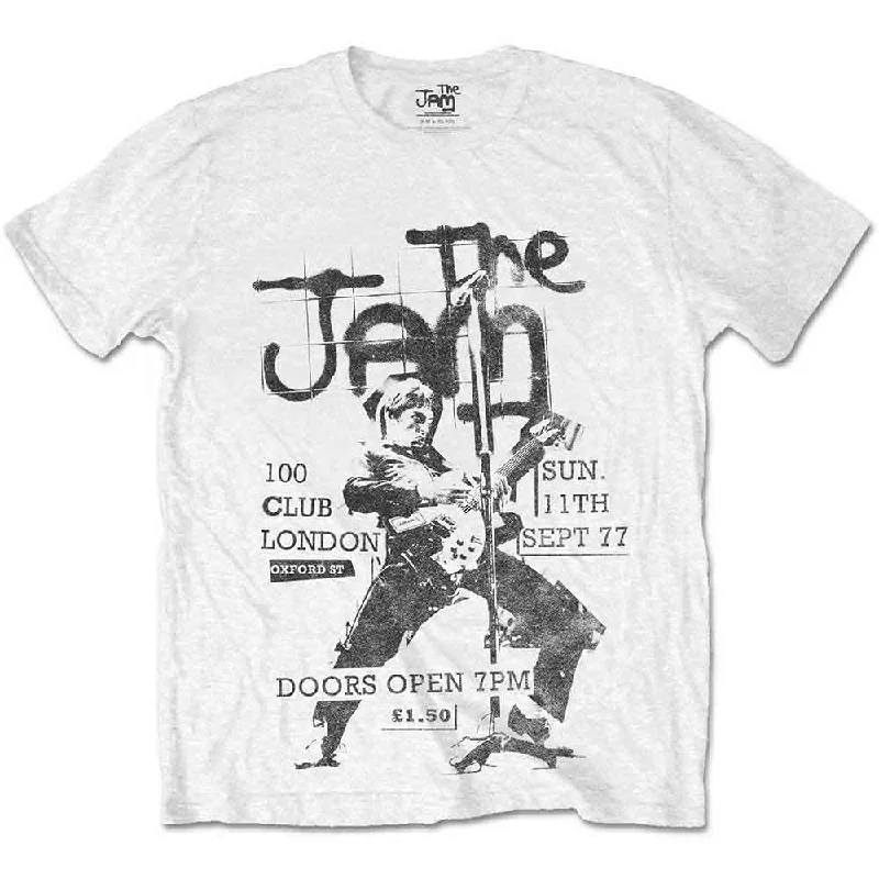 The Jam Official 100 Club '77 Design T Shirt White