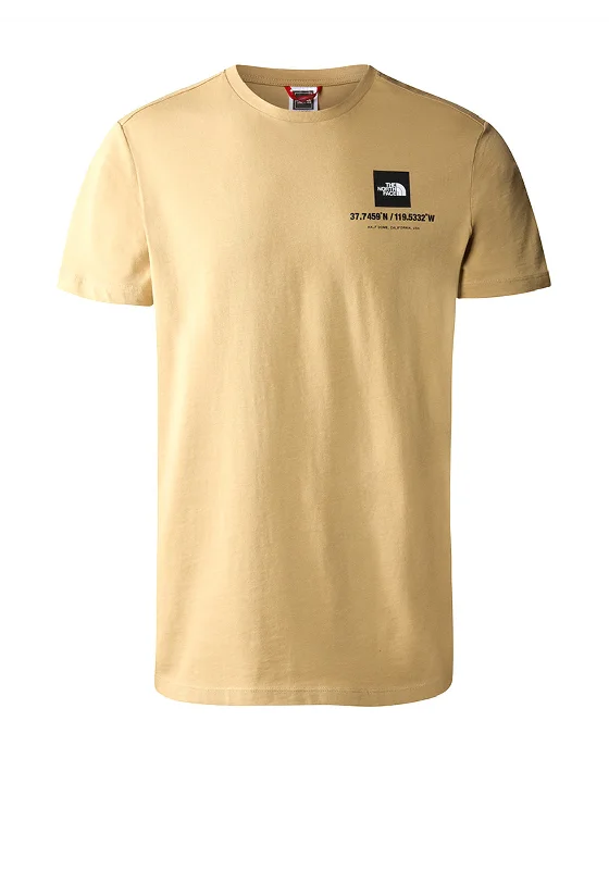 The North Face Mens Coordinates T-Shirt, Khaki Stone