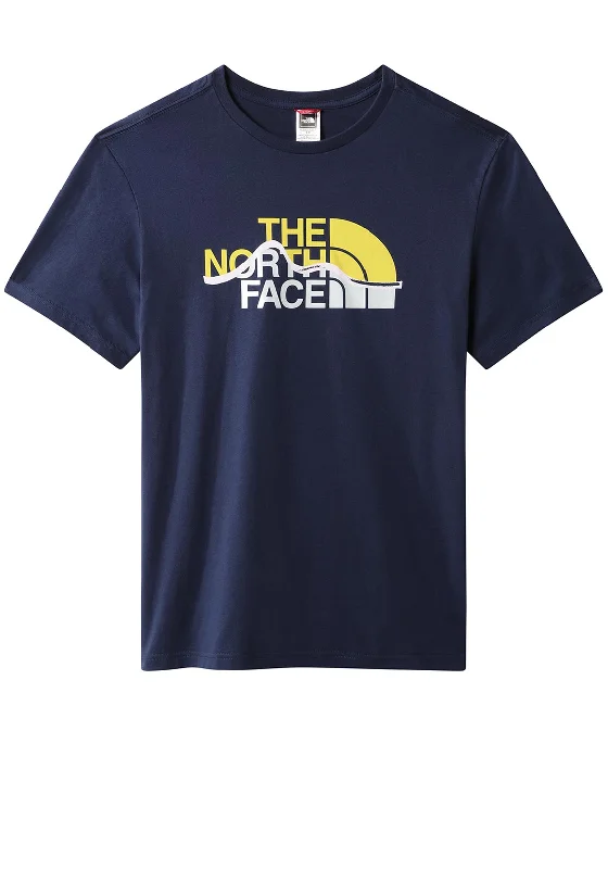 The North Face Mens Mountain Line T-Shirt, Summit Navy