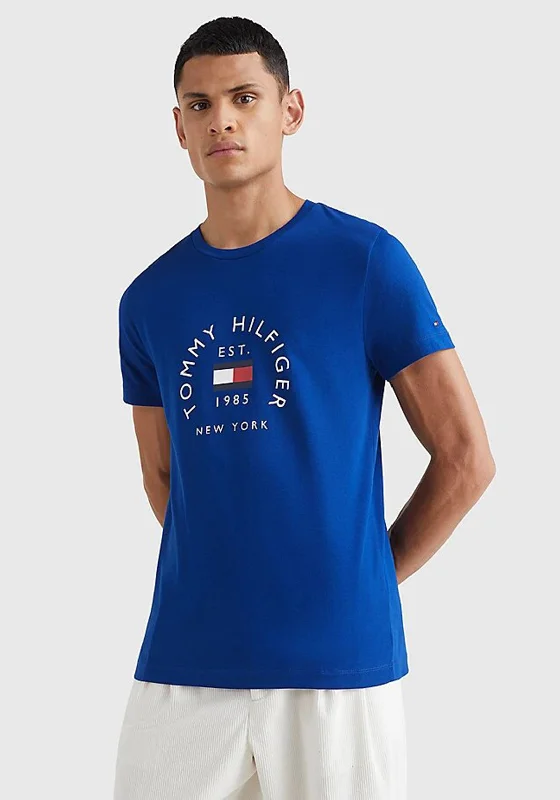 Tommy Hilfiger Flag Arch T-Shirt, Bold Blue