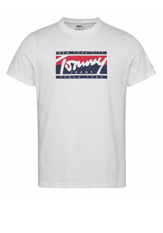 Tommy Jeans Essential Tommy Script T-Shirt, White