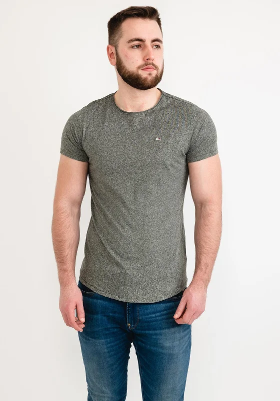 Tommy Jeans Jaspe Crew Neck T-Shirt, Avalon Green Heather