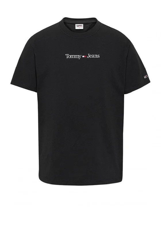 Tommy Jeans Classic Linear Logo T-Shirt, Black