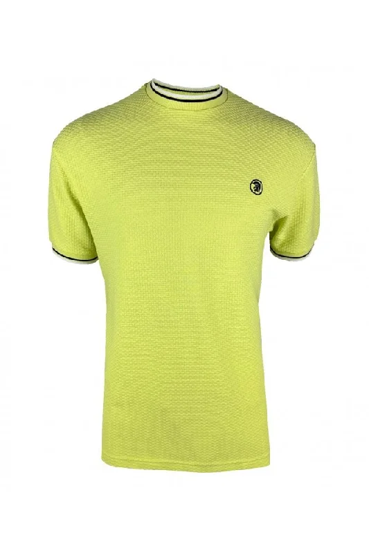 Trojan Records Men's TC1037 Twin Tipped Textured T Shirt Pistachio