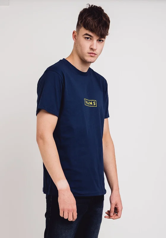 Vans Mens Easy Box T-Shirt, Blue