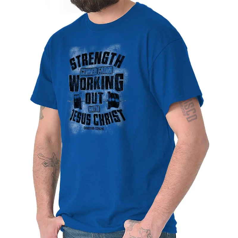 Work Out With Christ T Shirt